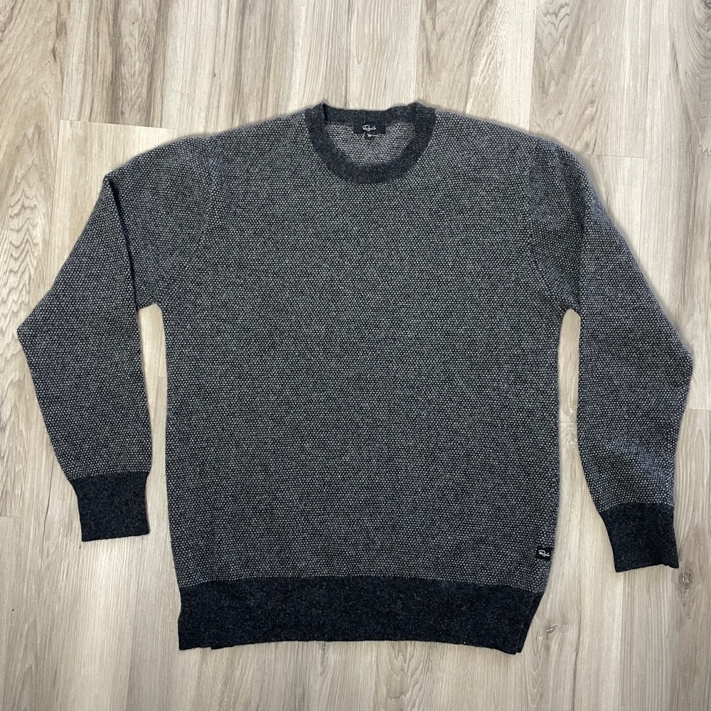 Rails Charcoal Ice Rune Wool Sweater Jumper Size … - image 2